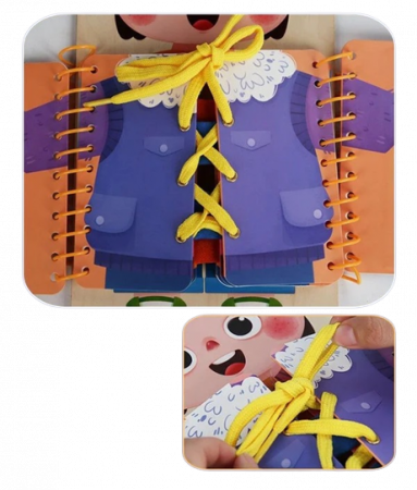 Tabla educationala de antrenament pentru abilitati practice de viata, lemn,  Educatie Montessori, portabila, Jucarie Senzoriala, 3 ani+,  Edujucarii [6]