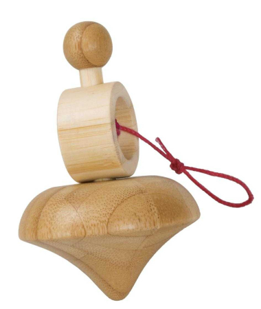 Jucarii interactive - Titirez din lemn cu fir, Fridolin