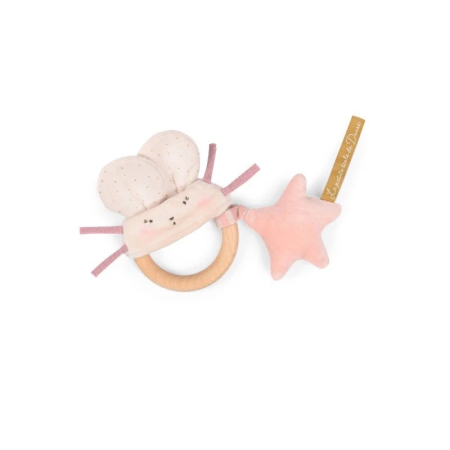 Zornaitoare cu inel de lemn Soricel , Moulin Roty [1]