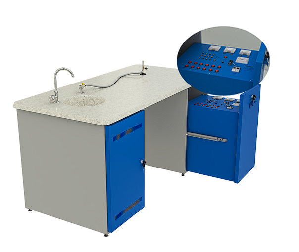 Masă pentru laborator fizică cu panou de control [1]