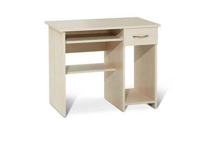 Birou compact pentru calculator cu sertar și rafturi de depozitare [1]