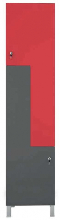Dulap individual elev rosu cu gri [1]