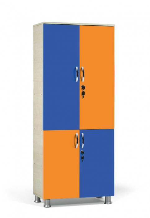 Dulap colorat cu patru compartimente și încuietori [1]