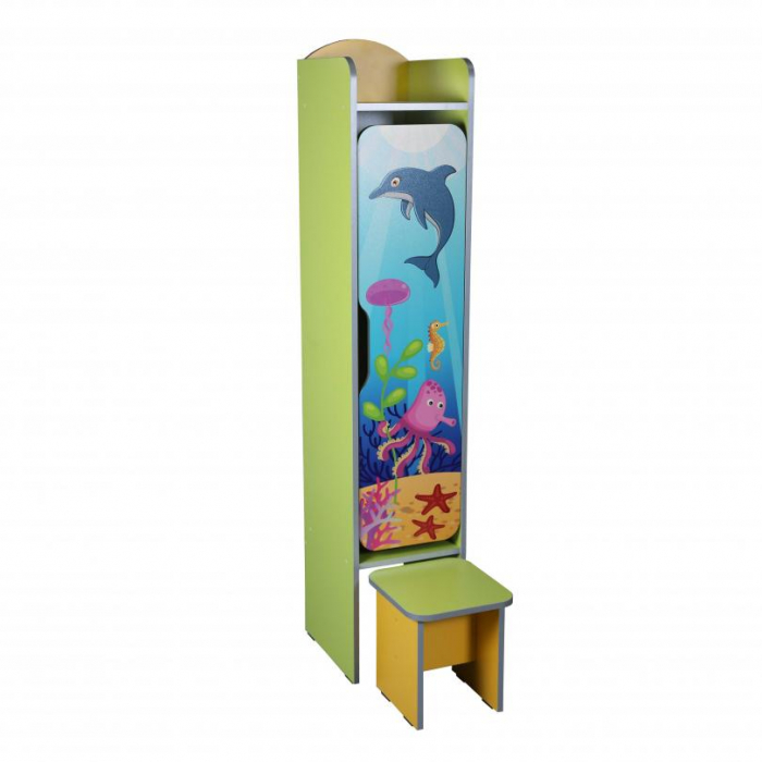 Dulap cu o ușă cu o Banca, cu imprimare foto "Lumea subacvatică" [1]