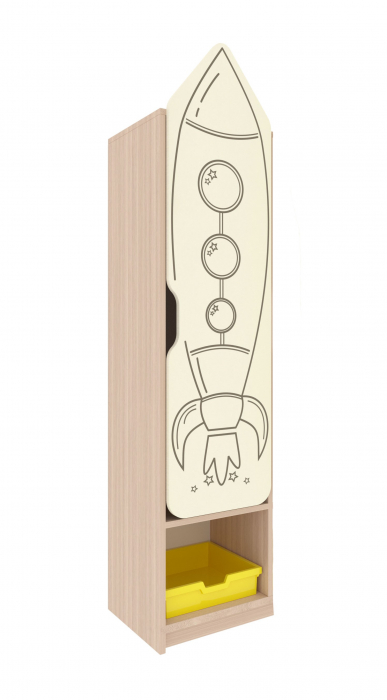 Garderoba pentru copii cu o singura ușa cu imprimare foto "Universul misterios" [1]