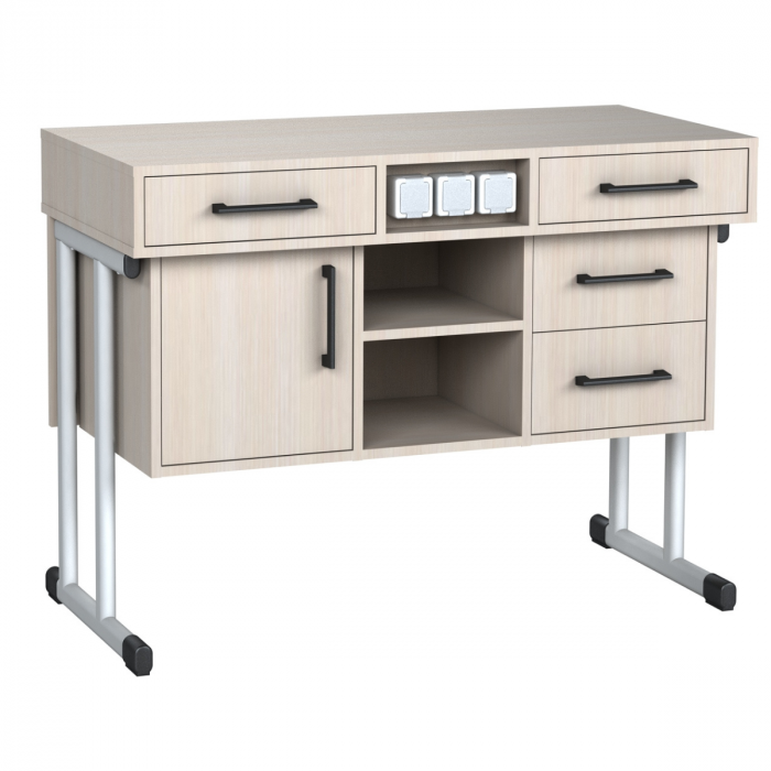 Masă demonstrativă cu prize pentru clase de fizică și chimie [1]