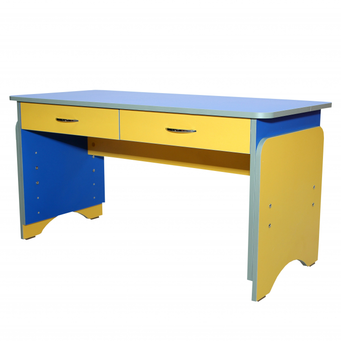 Masa pentru copii cu 2 locuri cu sertare reglabila [1]