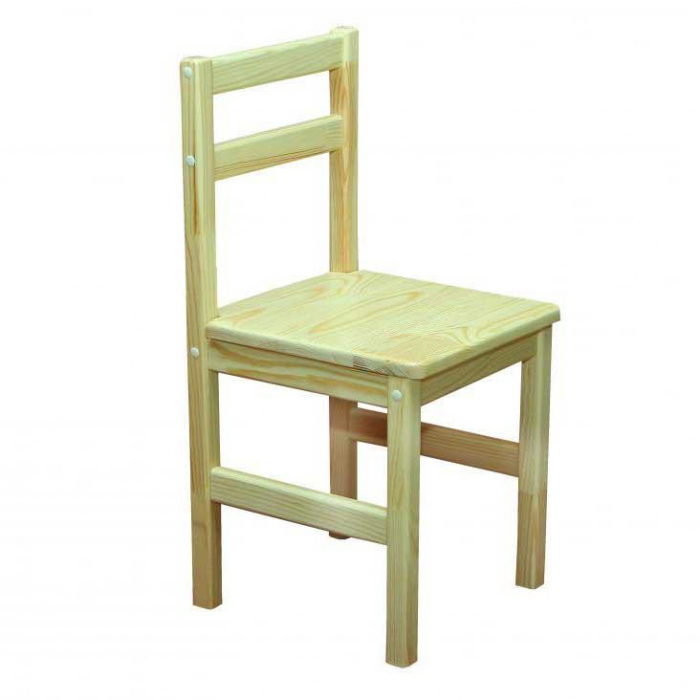 Scaun de lemn pentru copii, grup de înălțime No3 [1]