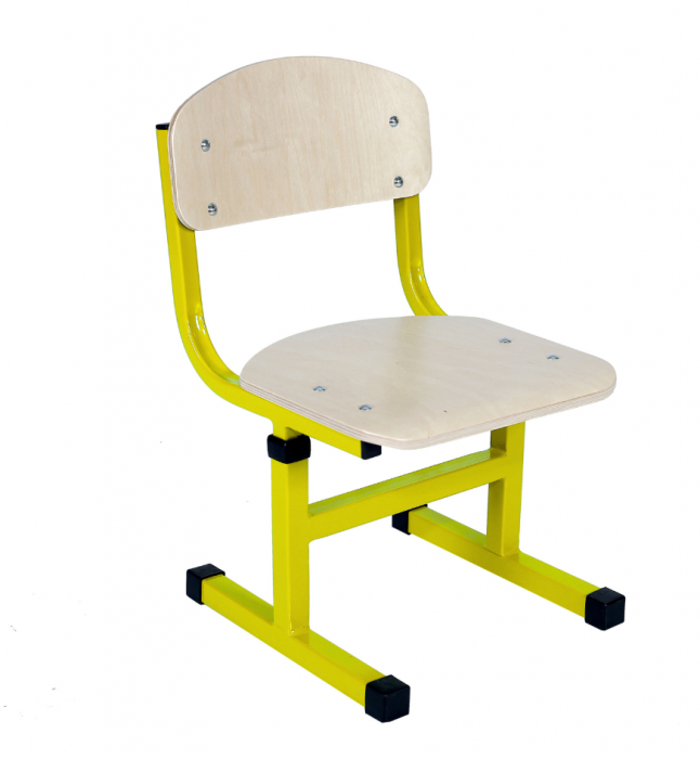 Scaun în formă de T pentru copii, pe un tub patrat, inaltime reglabila [1]