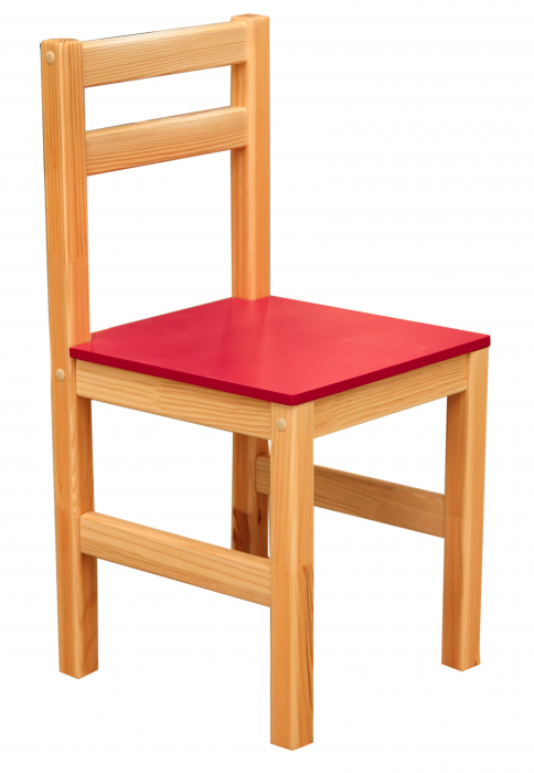 Scaun pentru copii de copac natural, scaun MDF, grup de înălțime No2 [1]