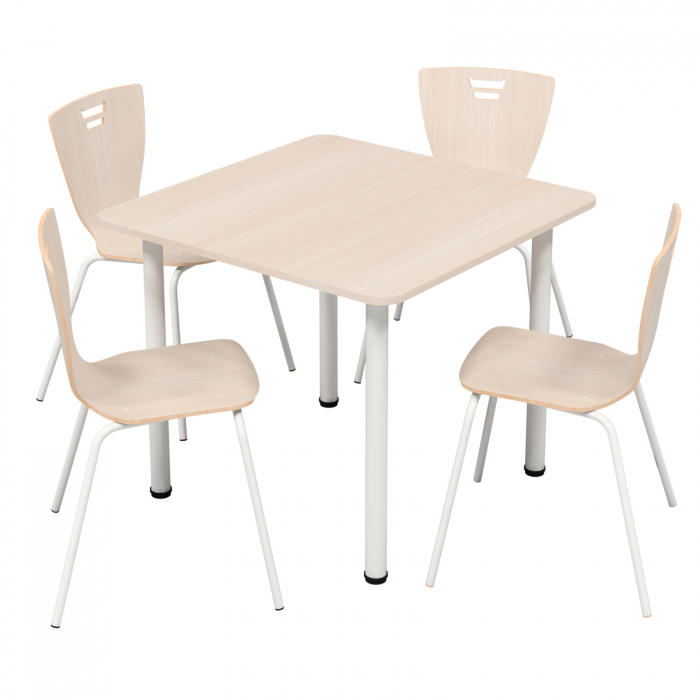 Set masa pătrată de 4 locuri pentru sala de mese [2]