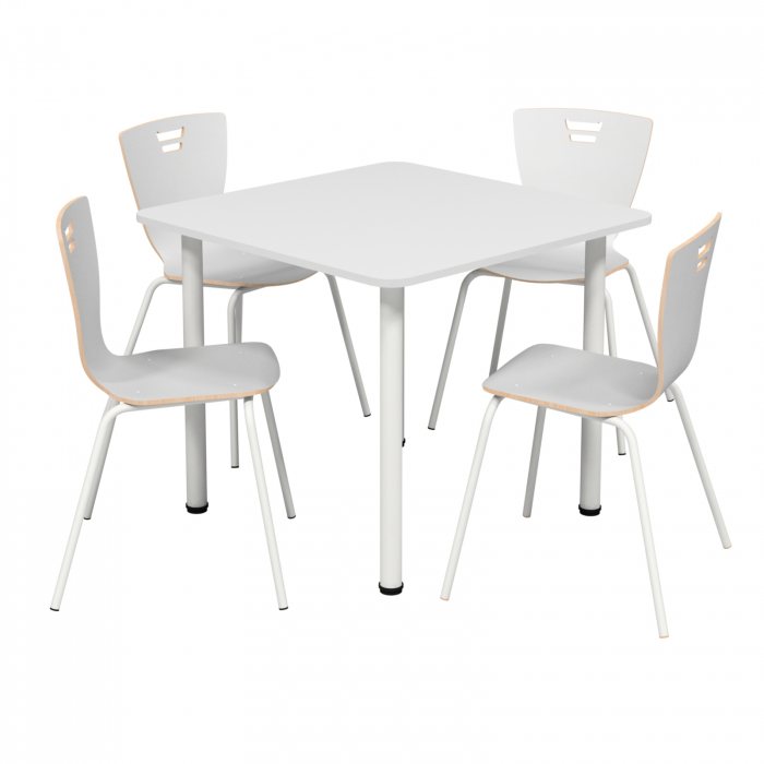 Set masa pătrată de 4 locuri pentru sala de mese [3]