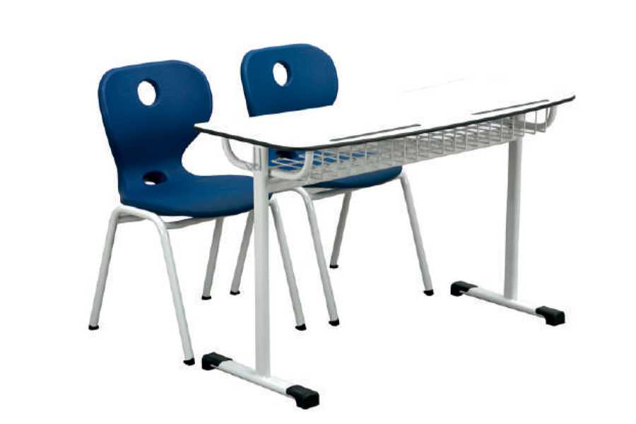 Set scaune si banca scolara dubla albastru [1]