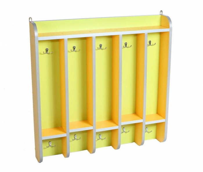 Suport pentru prosoape cu raft pentru 10 cârlige [1]