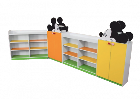 Depozitare si organizare - Dulap colorat pentru organizare