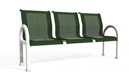 Mobilier exterior - Banca metalica cu trei locuri