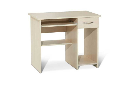 Catedre si mese - Birou compact pentru calculator cu sertar și rafturi de depozitare