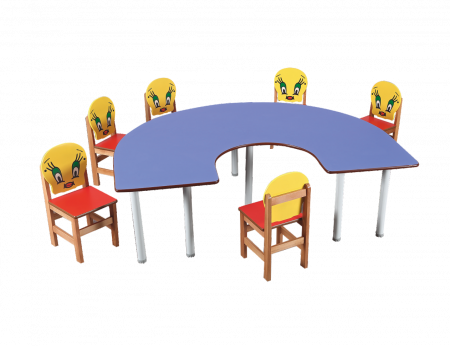 Mese si scaune si tabureti - Set mobilier cu masa si scune