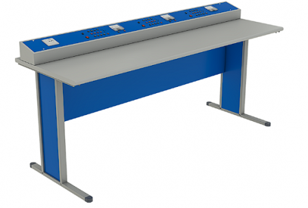 Sisteme laborator - Birou de laborator fizică cu panou de control integrat-elev