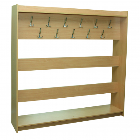 Mobilier gradinita - Cuier lateral dublu cu 22 de cârlige