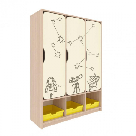 Mobilier tematic - Dulap 3 usi ‘Universul misterios’