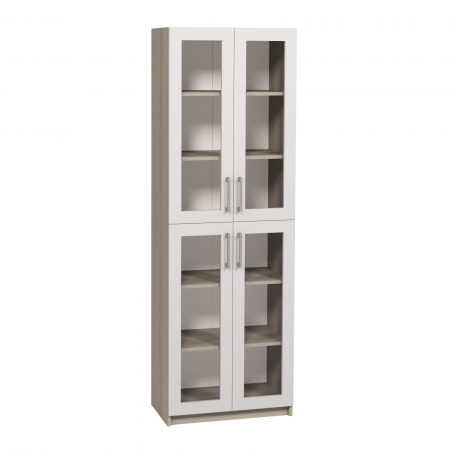 Depozitare si organizare - Dulap cu 4 usi si rafturi din sticla