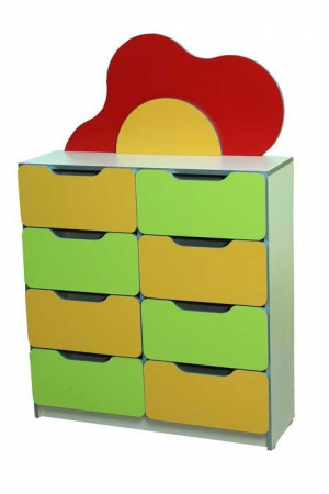 Depozitare si organizare - Dulap cu sertare “Flower Meadow”