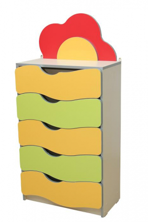 Depozitare si organizare - Dulap cu sertare pentru copii "Flower Meadow"