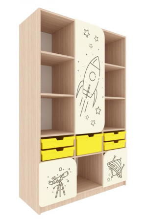 Depozitare si organizare - Dulap "Univers Misterios", Dulap nr.1, cu imprimare foto