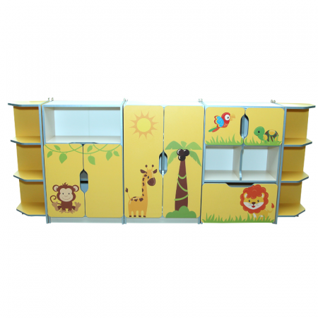 Depozitare si organizare - Dulap pentru copii "Animale"