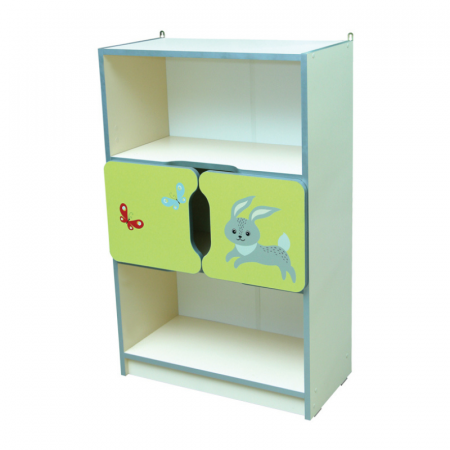 Depozitare si organizare - Dulap pentru copii "Animale" No4 semi-închise cu 2 uși mici