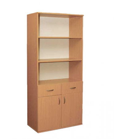 Mobilier scolar - Dulap cu rafturi sertare si usi