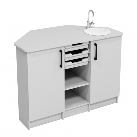 Sisteme laborator - Masă cu chiuvetă și robinet pentru cabinet de chimie