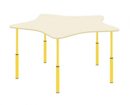 Mobilier gradinita - Masa pentru copii  steluta, reglabil pe înălțime