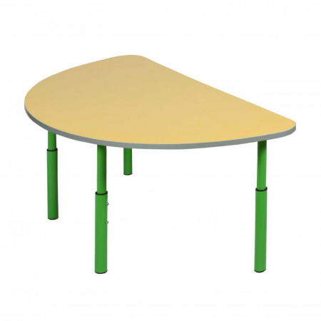 Mese si scaune si tabureti - Masa semi-circulara pentru copii, No1-3 reglabila pe înălțime