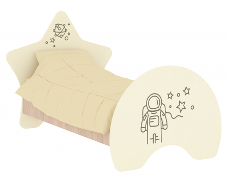 Patuturi si saltele - Pat pentru copii "Univers misterios", fără saltea