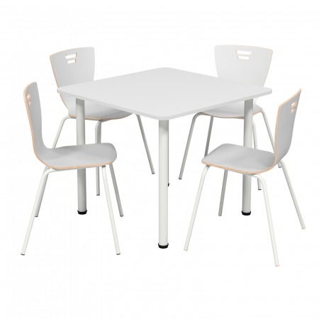 Set masa pătrată de 4 locuri pentru sala de mese [2]