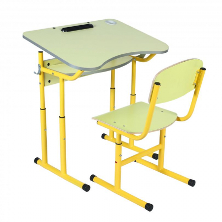Banci si scaune sali de clasa - Set de Masa cu 1 loc cu reglarea unghiului de înclinare a blatului