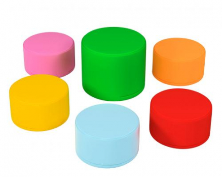 Set de poufuri rotunde pentru copii