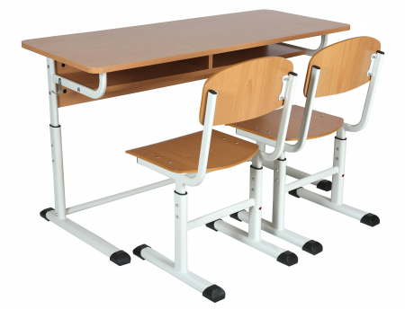 Banci si scaune sali de clasa - Set pupitru cu 2 elevi