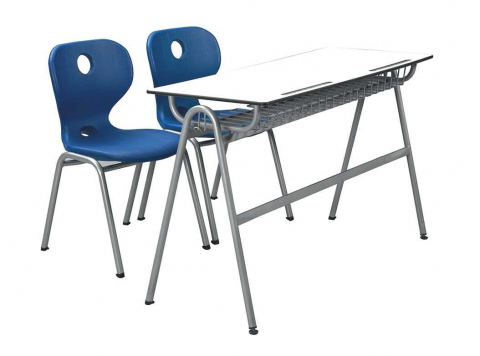 Mobilier scolar - Set scaune si banca scolara dubla