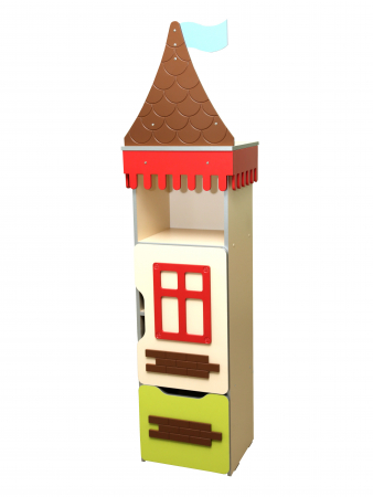 Mobilier tematic - Turn pentru copii "Turnul Înalt" Dulap No5