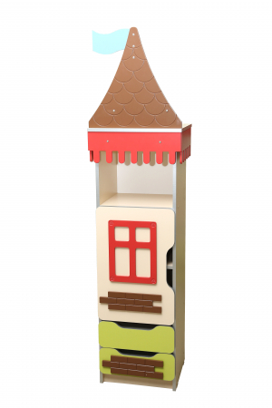 Mobilier tematic - Turn pentru copii "Castelul înalt", Dulapul No3