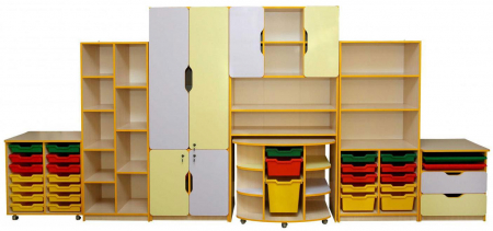 Depozitare si organizare - Unitate depozitare cu usi si tavi