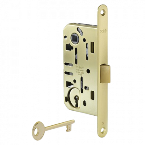 Broaște pentru uși - Broască de cheie Mediana Evolution D90F18/50 aurie