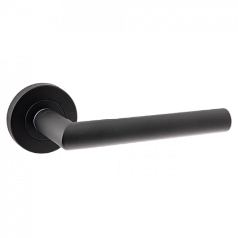 Mânere pentru uși - Mâner ușă interior APECS H-0204 INOX NEGRU (BLM)