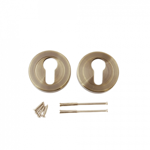 Rozetă de cilindru APECS-C-04 BRONZ (AB)