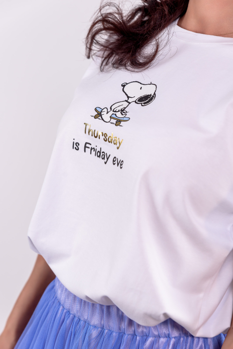 Tricou  oversize bumbac 'thursday' [2]