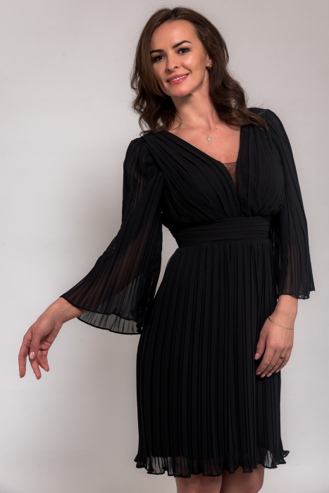Rochie din voal plisat [2]