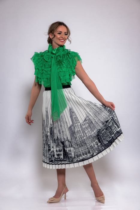 Bluza voal foarte fin verde [2]